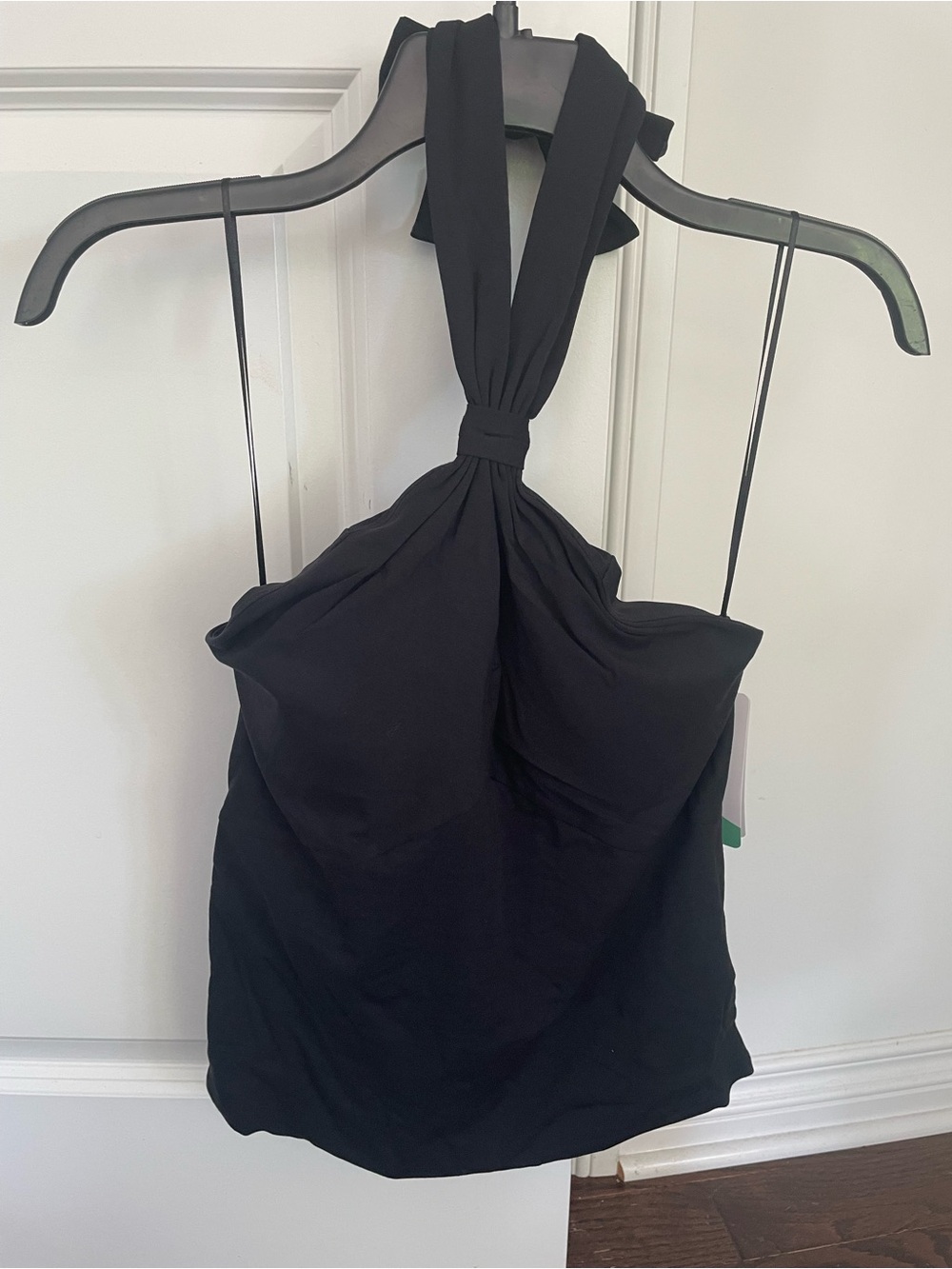 NWT Lands' End Black Halter Top Size XS